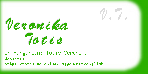 veronika totis business card